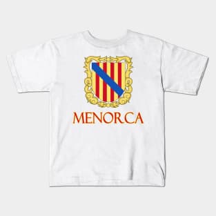 Menorca - Coat of Arms Design of the Spanish Balearic Island Kids T-Shirt